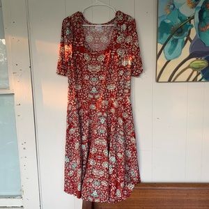 LuLaRoe Patterned Midi Dress